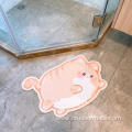 Custom design Cute Cat Printed rubber Bath Mat